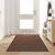 Vidaxl Doormat Rjava in črna 120 x 350 cm 100% poliamid