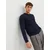 JACK & JONES Pulover JJEBASIC KNIT V-NECK, modra