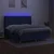 Vidaxl Box spring postelja z vzmetnico LED modra 180x200 cm blago