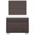 Vidaxl Box spring postelja z vzmetnico temno rjava 90x200 cm blago