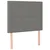 Vidaxl Box spring postelja z vzmetnico LED temno siva 120x200 cm blago