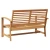 klupa Smeđa 110 x 65 x 76,5 cm Čvrsto teak drvo