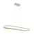 LED luster na sajli CASHMERE LED/80W/230V 30x100 cm bela