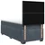 vidaXL Postelja boxspring z vzmetnico Temno siva 80 x 200 cm Žamet