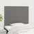 Vidaxl Vzglavje postelje temno sivo 100x5x118/128 cm blago