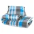 Set posteljine za poplun plavo-sivi 140x200 cm pamučni