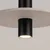 Sollux SL.1882 - Luster na sajli PELTA 1xGU10/10W/230V crna/krem