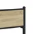 Vidaxl Kovinski posteljni okvir brez vzmetnice sonoma hrast 140x190 cm