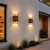 Zidna lampa drvo dezen 2xGU10 IP65