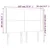 Uzglavlje s ušima crno 147x16x118/128 cm od tkanine