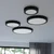 Sollux SL.1248 - LED plafonsko svetlo ONYX LED/48W/230V O 60 cm, crno