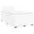 Vidaxl Box spring postelja z vzmetnico bel 120x200 cm umetno usnje