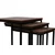 Hanah Home Set klub stolova, 3 komada Ce Metal Zigon Orah