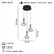 Opviq Luster Hena-52-03, O19, 11,5cm, IP20 Crno-smeđi