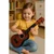 shumee Klasična akustična kitara, ukulele, glasbila za otroke, trzalica - rjava