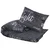 Set posteljine za poplun crni 260 x 220 cm pamučni