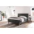 Antracitno siva boxspring postelja 180x200 cm Stockholm – Meise Möbel