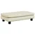 Dječja sofa s tabureom krem 100 x 50 x 30 cm od umjetne kože