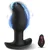SuperLove E-Stim Curved Vibrating Butt Plug with Remote Black