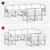 Set vanjskih sofa s jastukom 8 pcs Bijela i krem Poliester