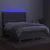 Vidaxl Box spring postelja z vzmetnico LED sv. siva 140x200 cm blago