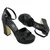 Mona shoes Ženske sandale na štiklu, Crne
