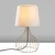 Opviq Stona lampa Telis-5404, 28x28x51 cm, IP20, Zlatno-bele boje