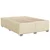 Vidaxl Box spring postelja z vzmetnico krem 140x190 cm blago