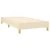 Vidaxl Box spring postelja z vzmetnico krem 80x200 cm blago