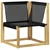 Set vanjskih sofa s jastukom 10 pcs Bijela i crna