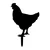 Aberto Design Dekorativna figura Chicken 01, 64x42 cm, 1.5 mm