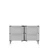 HANAH HOME Komoda Pega 120 White Silver