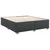 vidaXL Box spring postelja z vzmetnico črna 200x200 cm umetno usnje