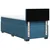Vidaxl Box spring postelja z vzmetnico temno modra 90x200 cm žamet