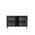 Hanah Home komoda Evva 120, 120 cm, antracit / zlatna