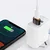 OTG adapter Techsuit HyperPort A7 USB-C v USB-A 5Gbps, 10A - oranžen