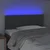 vidaXL LED posteljno vzglavje temno sivo 80x5x78/88 cm blago