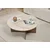 HANAH HOME Sto za dnevnu sobu Soleil Travertine Venezia Walnut