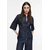 COMMA Bluza temno modra