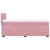 Vidaxl Box spring postelja z vzmetnico roza 80x200 cm žamet