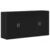 Kreveta 2 pcs Crni hrast 79 x 38 x 80 cm Konstruirano drvo