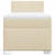 VIDAXL Box spring postelja z vzmetnico krem 100x200 cm blago