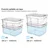 ARAVEN gastronorm posoda GN 2/1, ABS, globina: 300 mm, prostornina: 90 L, perforirana (2 kos)