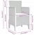 Vrtna stolica 4 pcs Bijelo 53 x 49 x 85 cm Polipropilen