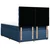 Vidaxl Box spring postelja z vzmetnico modra 160x200 cm blago