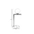 Opviq Stona lampa E27 Socket, Crno-Bela