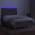 Vidaxl Box spring postelja z vzmetnico LED taupe 140x200 cm blago