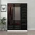 Hanah home Ormar Kale 135x190x52cm Belo-Crni
