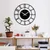 Wallity Zidni sat Enzoclock S011, 48x48cm, Crni