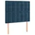 Vidaxl Box spring postelja z vzmetnico LED temno modra 80x200 cm žamet